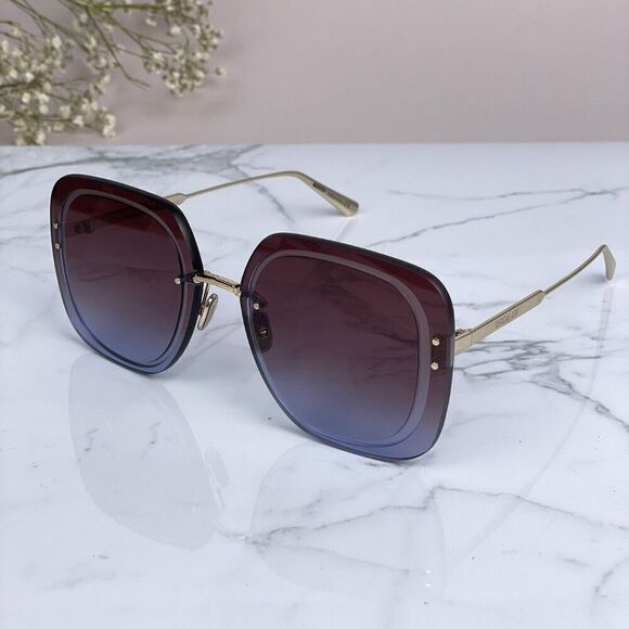 NEW Dior ULTRADIOR SU B0D2 Burgundy Gold Brown Women Square Oversized Sunglasses main image 9